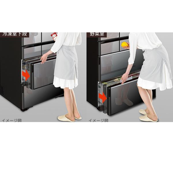 Tủ lạnh Hitachi R-WX62K 615L cao cấp, có ngăn hút chân không