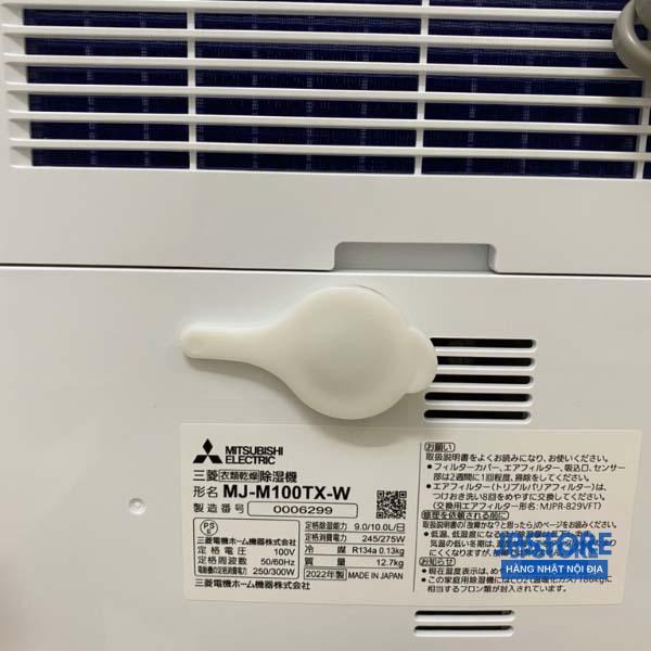 Máy hút ẩm Mitsubishi MJ-M100TX-W Model 2022