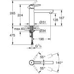 Vòi chậu rửa mặt GROHE Concetto – 31128001